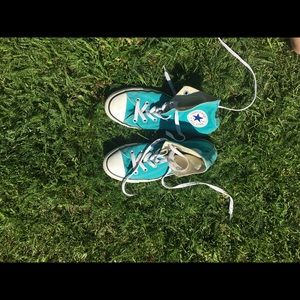 Used Converse teal High Tops